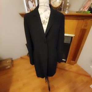 Vintage Harve Benard Sport Black Crepe Overcoat.